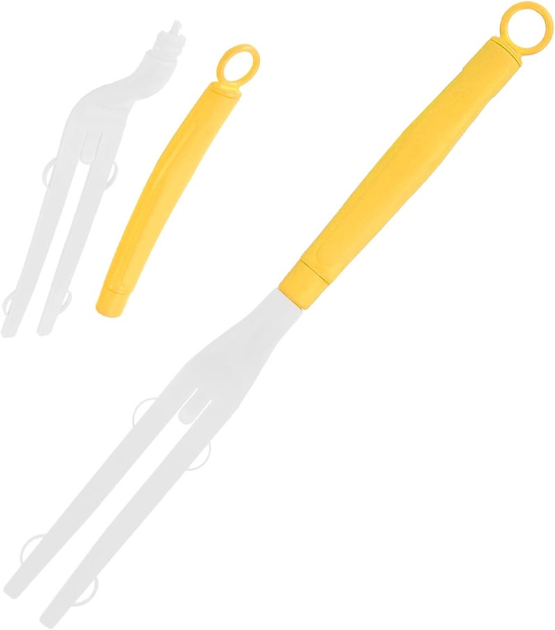 Engorgio Duster Handle Compatible with Swiffer Duster,Replacement Extendable Dusters Mop Handles for Swiffer Refill,Replaceable Small Duster Refill Handles for Tight Spaces(Yellow,1Pcs) - Image 1